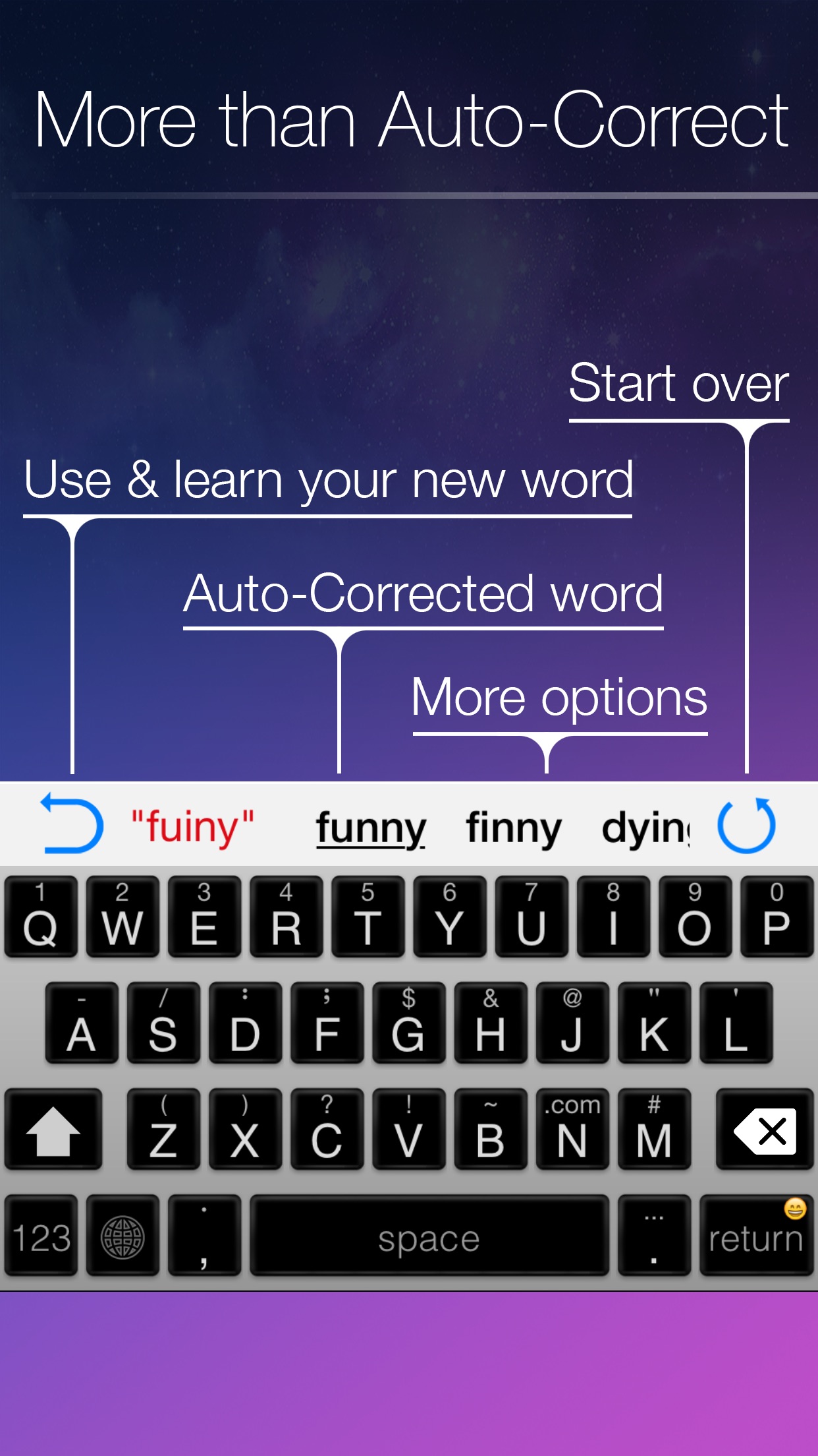 Screenshot do app Blink Keyboard-one-hand, fast