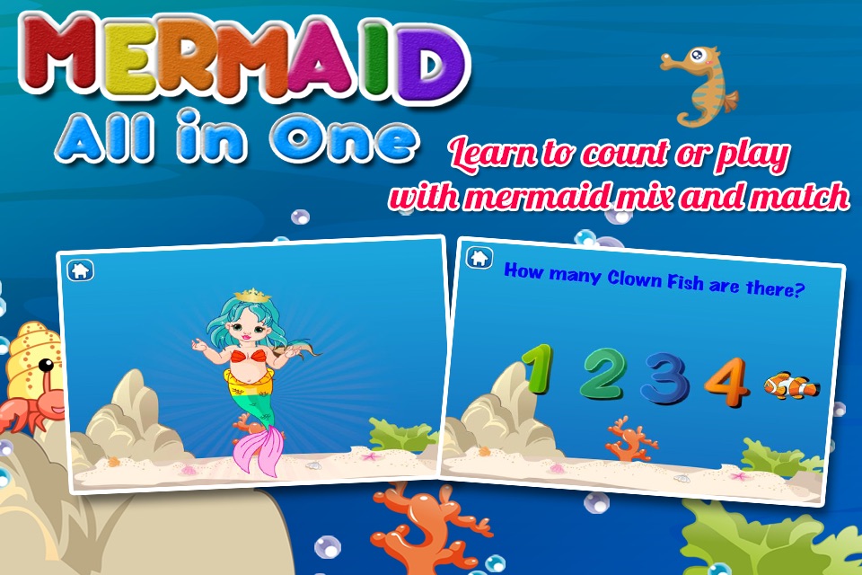 Mermaid Princess Coloring Book for Kids screenshot 3