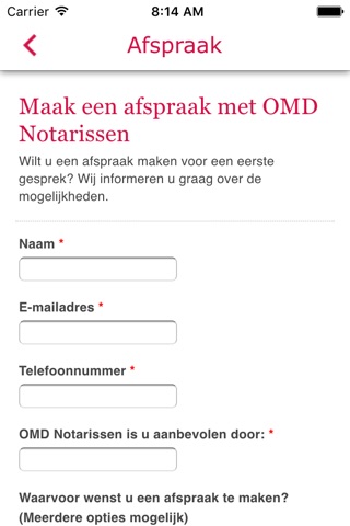 OMD Notarissen screenshot 3