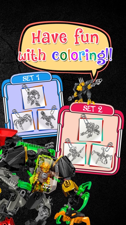 free lego bionicle coloring pages