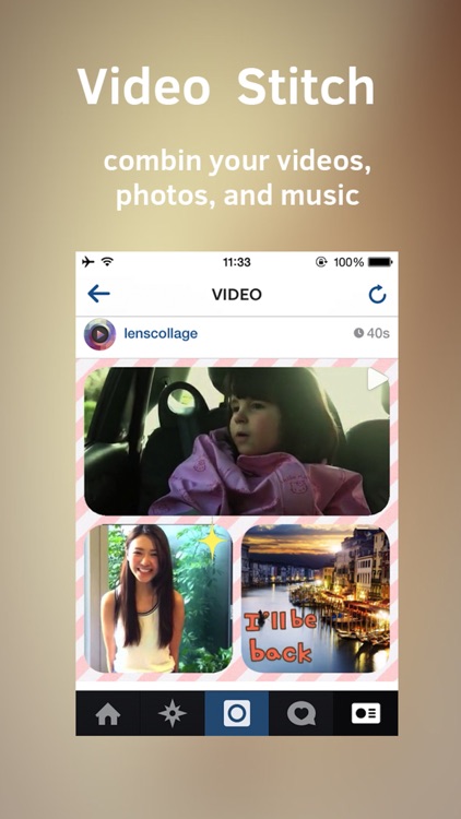 Clip Stitch 2 - Video and Photo Collage Maker screenshot-0