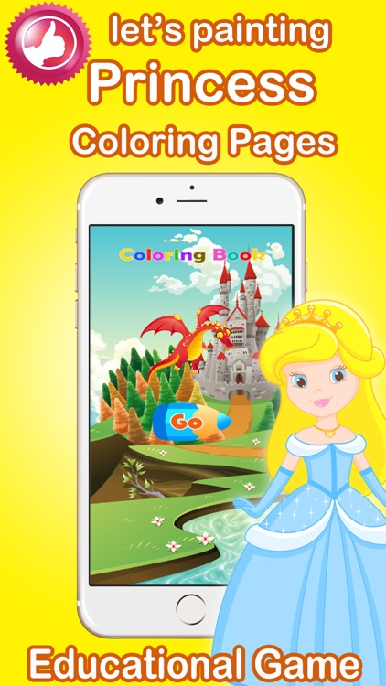 Girls Princess Coloring Pages Education Game