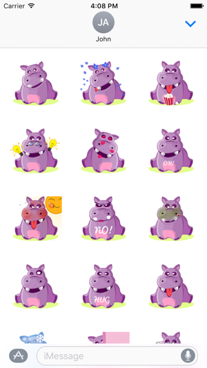 Hippo Cute Sticker(圖2)-速報App