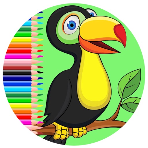 My Little Robin Bird Coloring Page Game For Kids