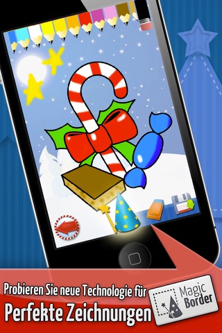 Christmas: Baby & Kids coloring book games - Free screenshot 3