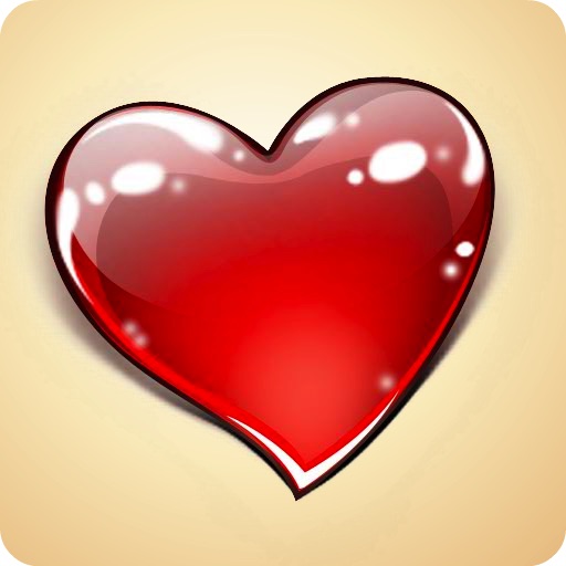 Hearts with Love - Send Love Letter with Animated 3D Hearts Icon