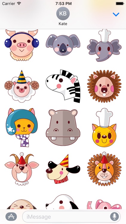 Animal Funny Sticker Pack 01