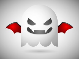 Happy Ghost emojis for Halloween - Fx Sticker