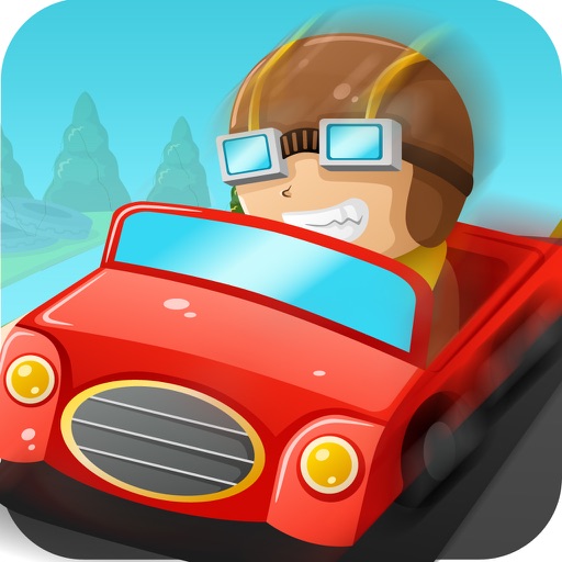 Real Auto Drag Car Racing Track Icon