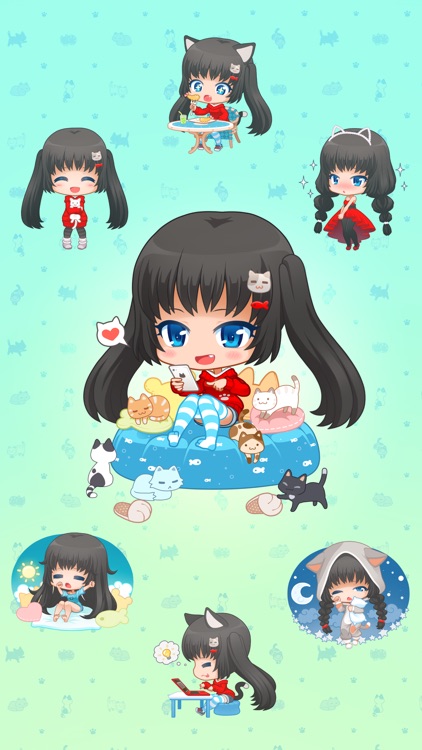 Nyao Nyanko Stickers