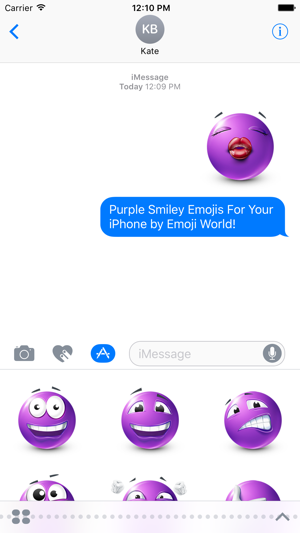 Purple Smiley Stickers(圖2)-速報App