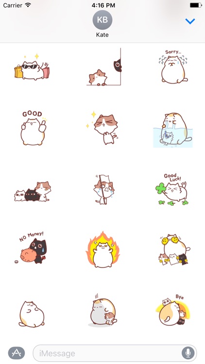 Animated Fluffy Cat Sticker