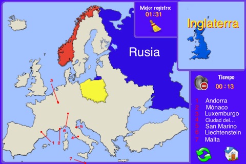 A Puzzle Map of Europe screenshot 2