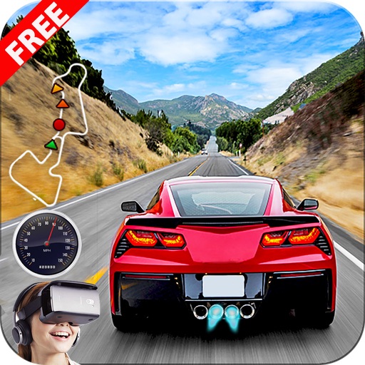 VR - Crazy Car Racer : Traffic Racing Free icon