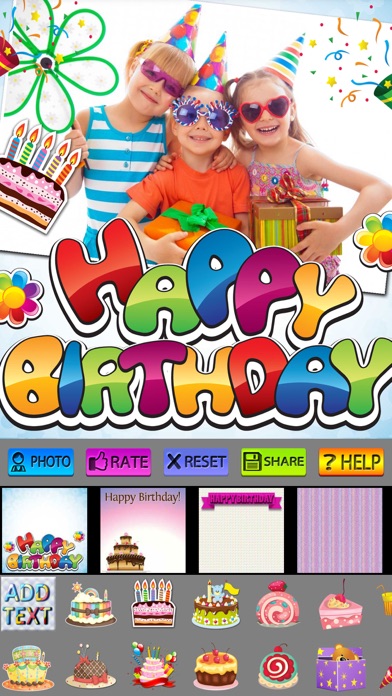 Happy Birthday Frames & Posterのおすすめ画像1