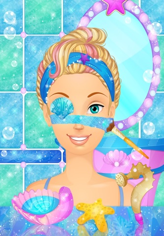 Ice Princess Mermaid Salon: Girls Makeover Games screenshot 2
