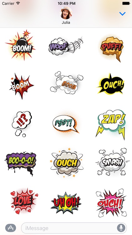 Poof! Comics Stickers for iMessage