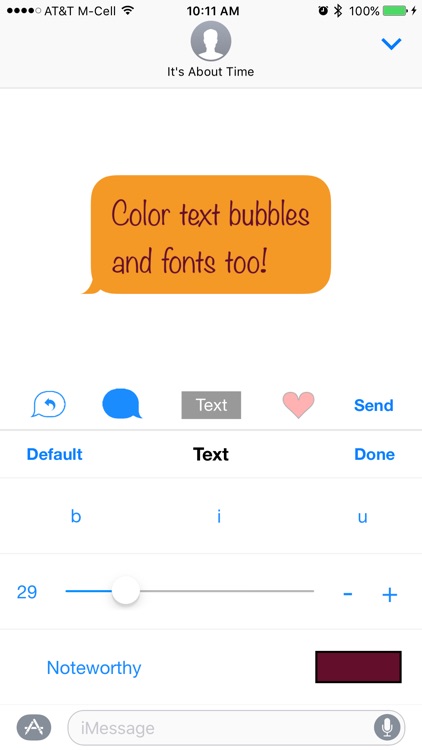 Color Text Bubbles on iMessage screenshot-3