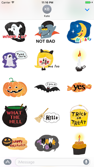 Awesome Halloween Stickers for iMessage(圖3)-速報App