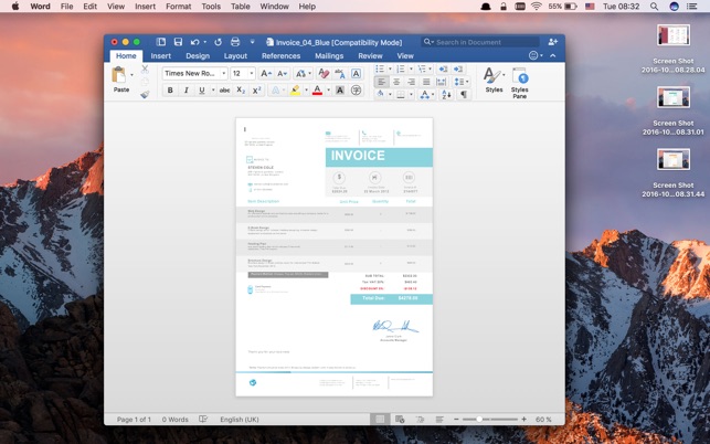 Invoices Template for Word(圖3)-速報App