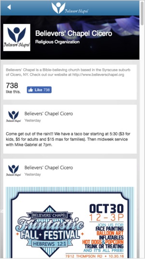 Believers' Chapel Cicero(圖2)-速報App