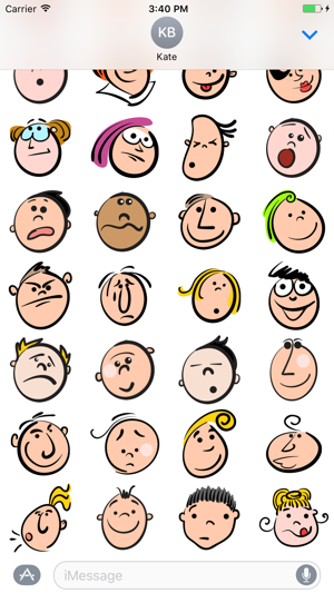 Faces Smile Doodle - Fx Sticker(圖3)-速報App