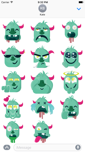 Baby Monster Sticker - Cute Messages(圖1)-速報App