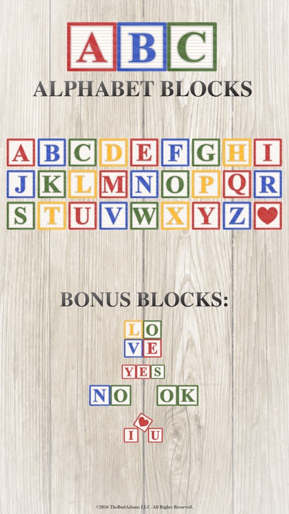 Alphabet Blocks Sticker Collection