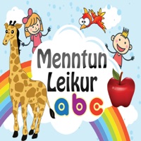 Börn læra leikur Íslenska