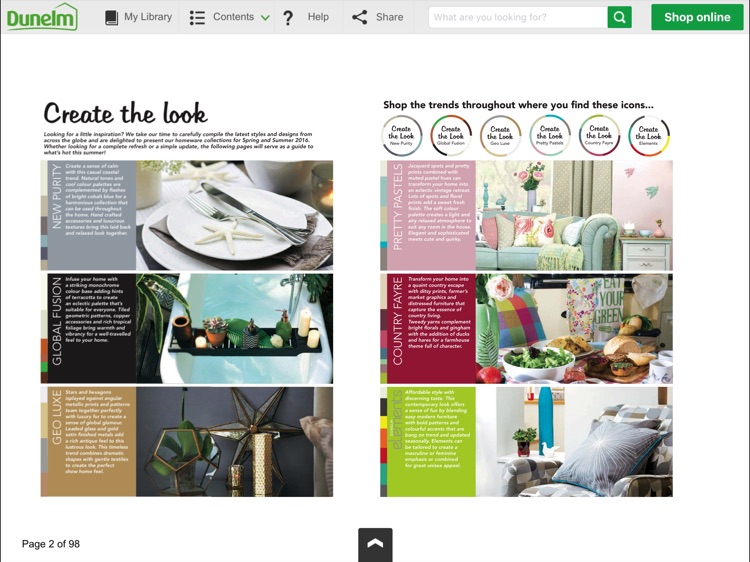 Dunelm Catalogue for iPad