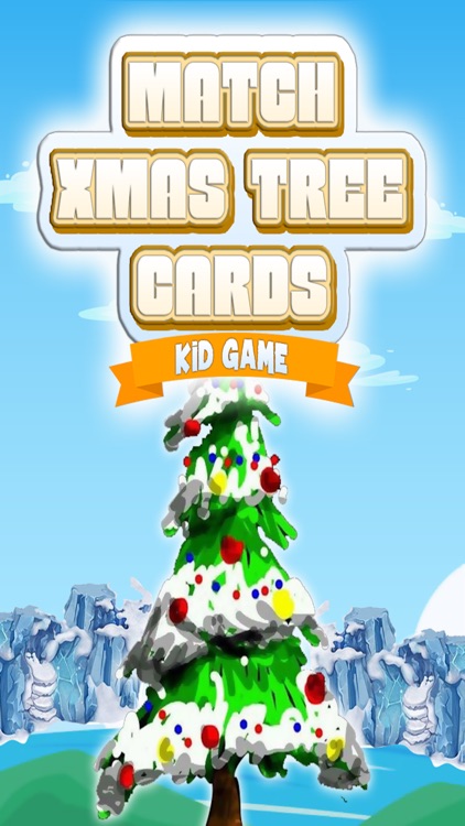 Match Xmas Tree Cards Kid Game