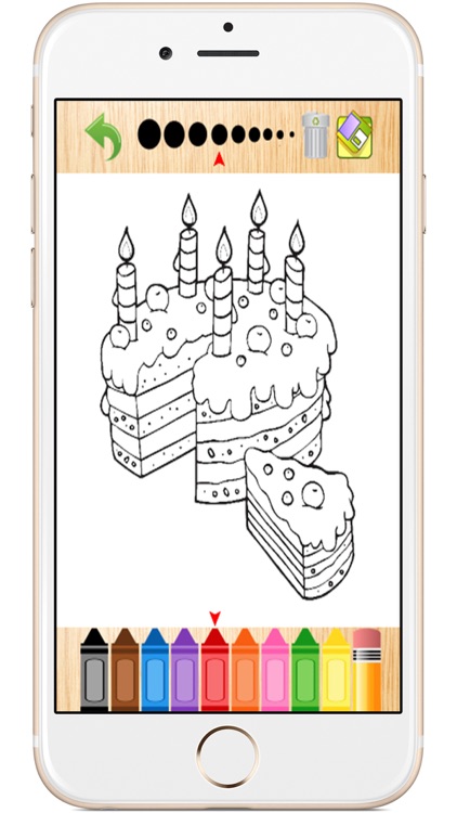 Birthday Cake Cartoon Kids Coloring Books for Baby