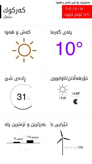 Kurdish Weather کەش و ھەوا(圖3)-速報App