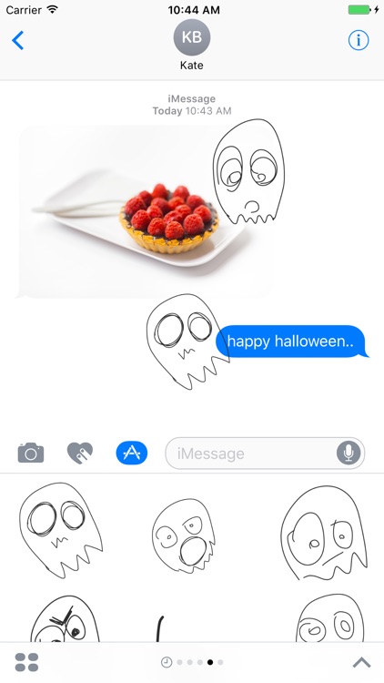 Ghost sticker pack - spooky stickers for iMessage