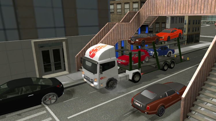 Extreme Driving Car Transporter Truck 3D screenshot-4