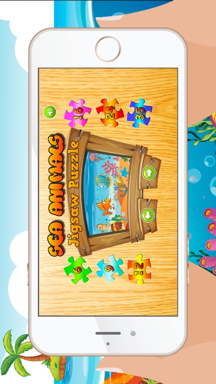 Sea Animals Jigsaw Puzzles for Kids and Toddler - Kindergarten and Preschool Learning Games Free screenshot-4