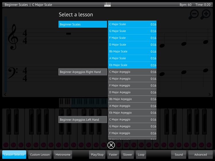 Learn & Practice Piano Keyboard Lessons Exercises screenshot-3