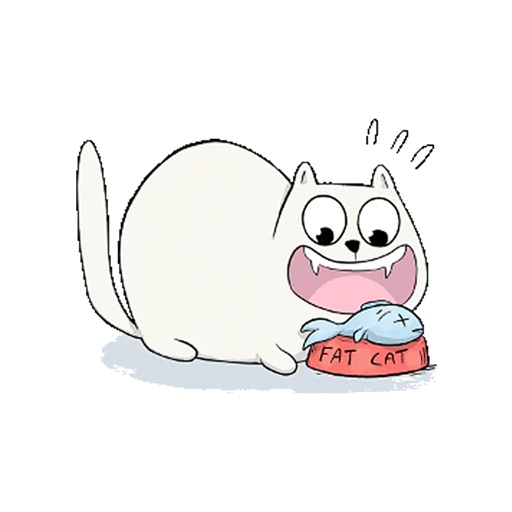 Fat Cats - Cute Kitty Stickers