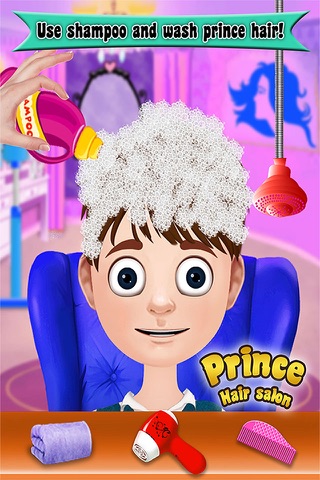 Prince Hair Salon: Hair salon games for girls screenshot 2