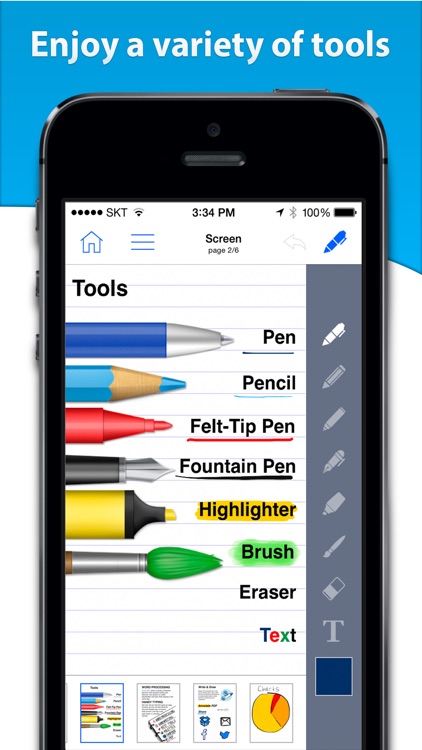 Notes HD for iPhone Free - Notes, PDF, Drawing screenshot-3