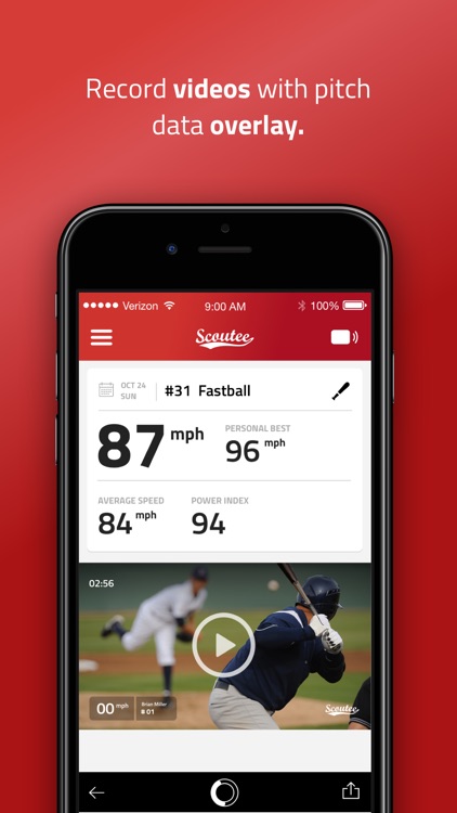 SCOUTEE Baseball Radar Gun