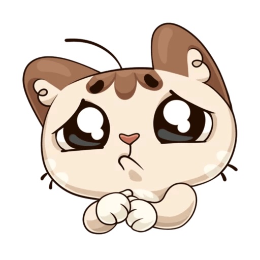 Oscar the cute kitten iMessage stickers