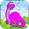 Dinosaur  Jigsaw puzzle game picture of cute animals