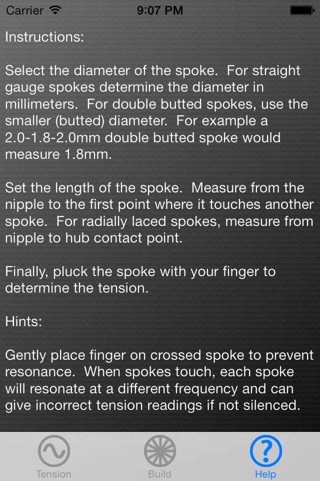 Spoke Tension Gauge screenshot 4