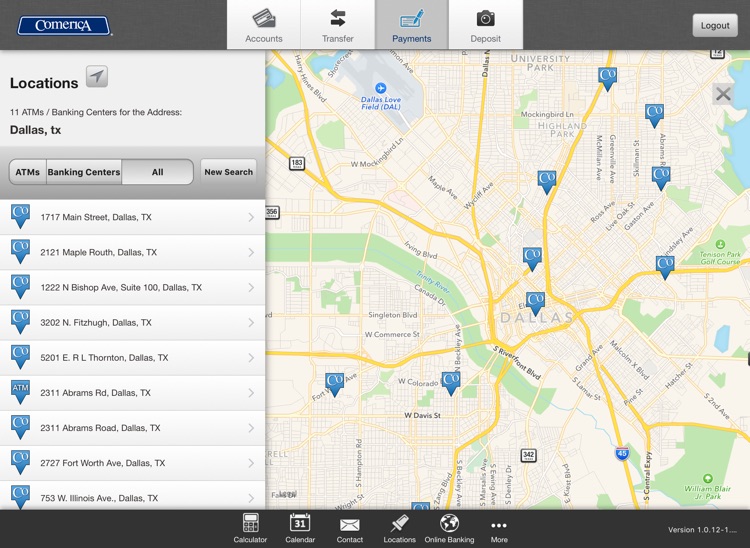 Comerica Mobile Banking®- iPad
