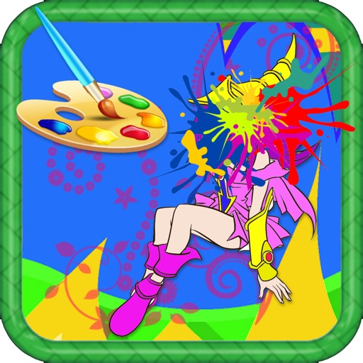 Coloring Page For Kids Game YuGiOh Version iOS App