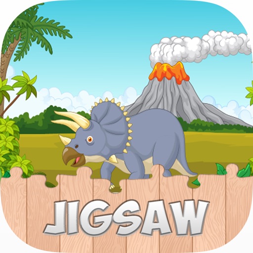 Dinosaur Park Jigsaw Puzzle Games Free For Kids iOS App