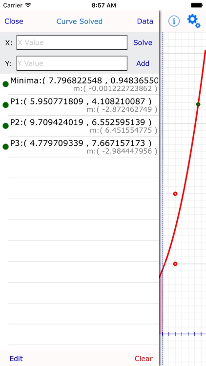 Curve Fit Graph Calculator