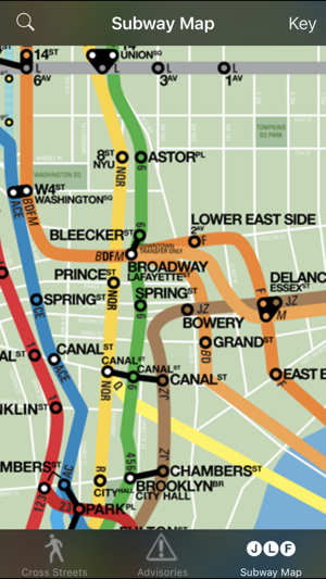 CrossWalk NYC: cross-street finder & subway map(圖2)-速報App