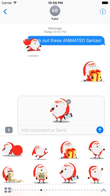 Santa Stickers